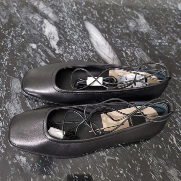BRAND NEW DOLCE VITA RYDER  LEATHERC LACE UP BALLET FLATS - Picture 9 of 16